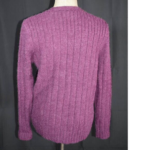Kate Spade Saturday Purple Alpaca Wool Cardigan Sweater - S - Picture 4 of 5